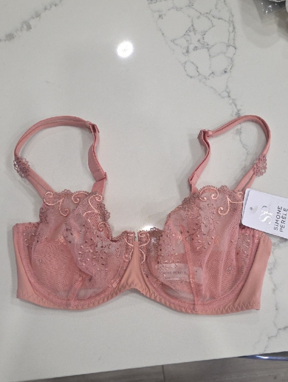 Simone Perele Rose Pink Lace Underwire Bra